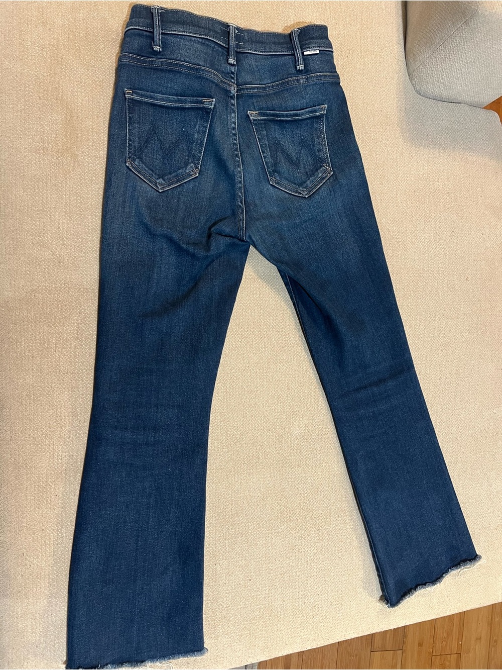 MOTHER High-Rise Dark Blue Flare Jeans - Picture 5 of 6